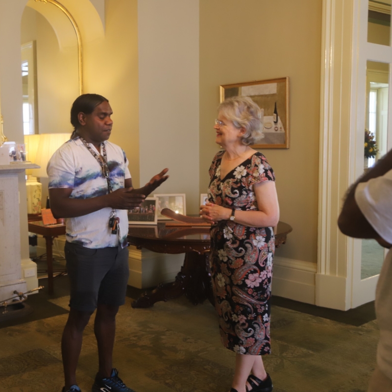 HE with Cultural Tutors at Government House